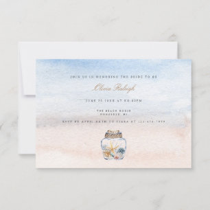 Tropical Beach Bachelorette Party Invitation