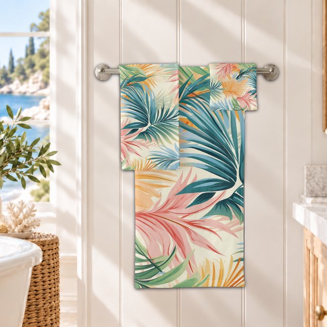 Tropical Beach  Bath Towel Set (Creator Uploaded)