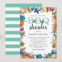 Tropical Beach BBQ Baby Shower