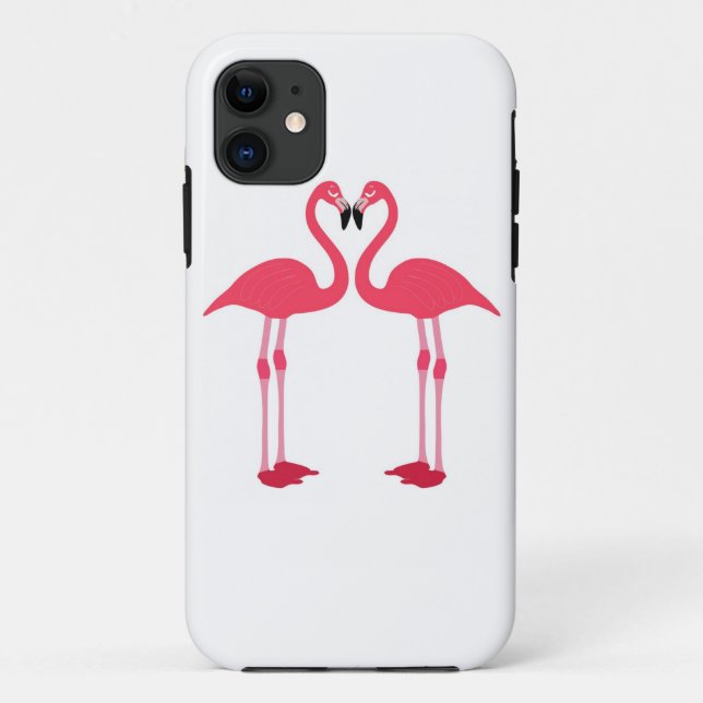 Tropical Beach Birds Destiny Flamingos Case-Mate iPhone Case (Back)