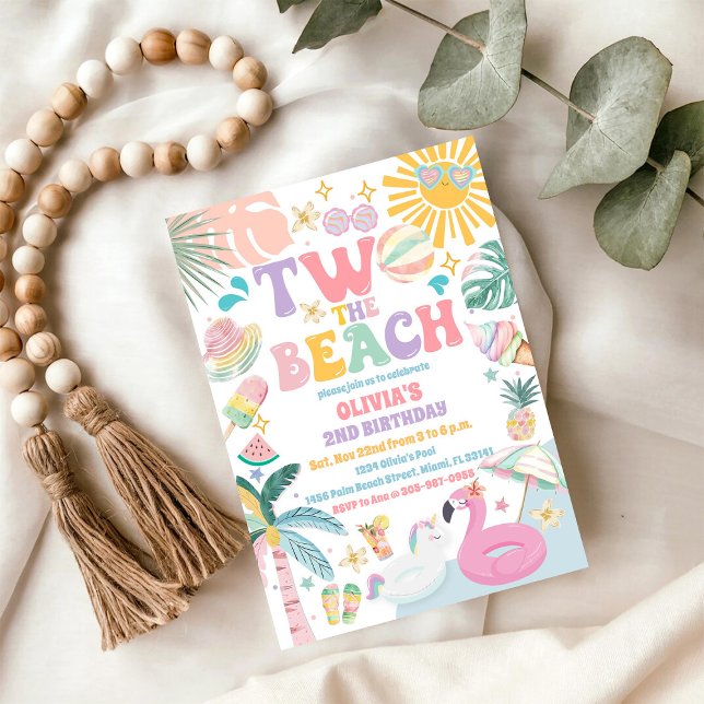 Tropical Beach Birthday Invitation (Creator Uploaded)