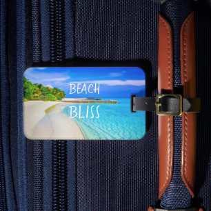 Tropical Beach Bliss Luggage Tag