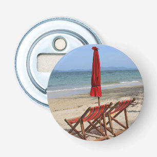Tropical beach bottle opener