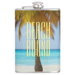 Tropical Beach Bound Hip Flask