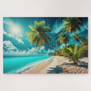 Tropical Beach - Breathtaking Scenic Landscape Jigsaw Puzzle