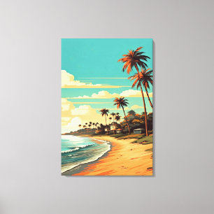 Tropical Beach Canvas Print