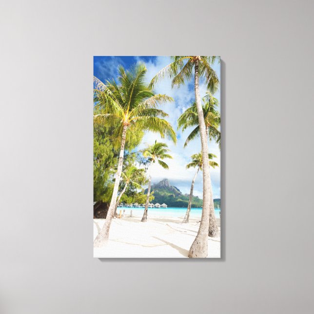 Tropical beach canvas print (Front)
