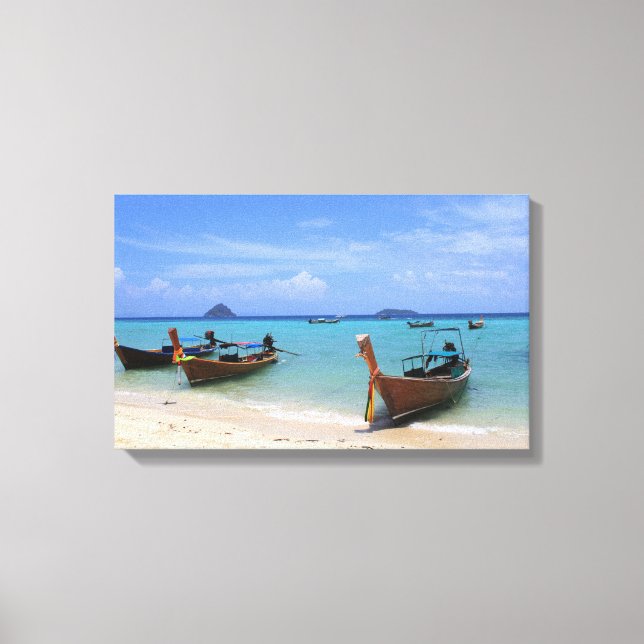 Tropical beach canvas print (Front)