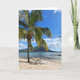 Tropical Beach Card