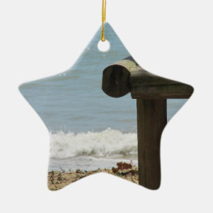 Tropical Beach Ceramic Tree Decoration