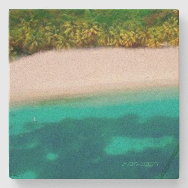 Tropical beach Coaster (Front)