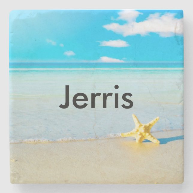Tropical Beach Coaster Customised (Front)