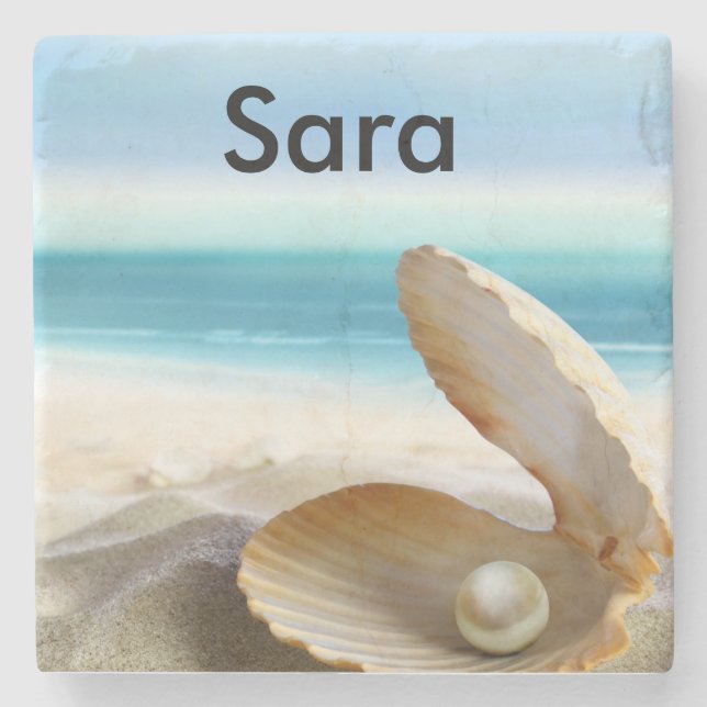 Tropical Beach Coaster Customised (Front)