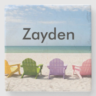 Tropical Beach Coaster Customised