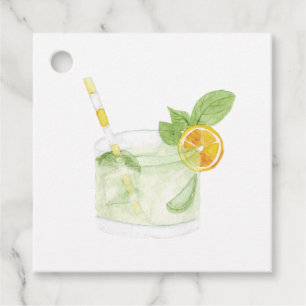 Tropical Beach Cocktail Wedding Favour Tags