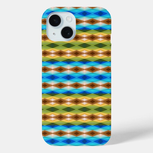 Tropical Beach Coloured Kaleidoscope Abstract Art Case-Mate iPhone Case (Back)