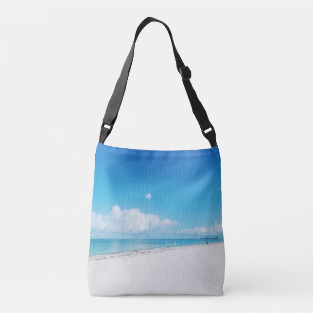 Tropical Beach Crossbody Bag (Back)