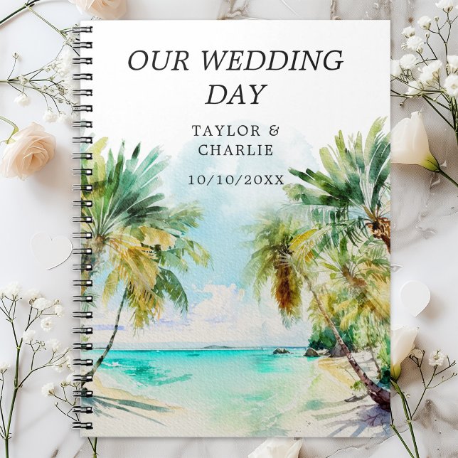 Tropical Beach Destination Wedding Planner Notebook (Creator Uploaded)