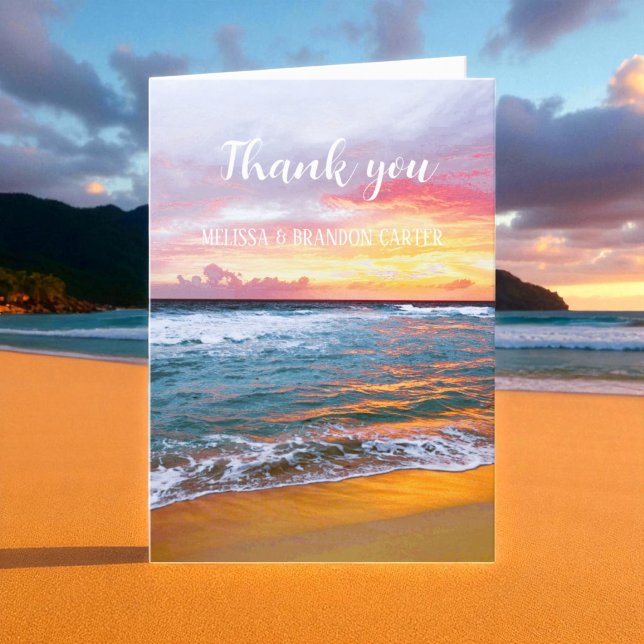 Tropical Beach Destination Wedding Thank you  (Creator Uploaded)