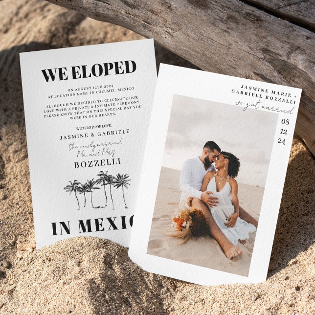 Tropical Beach Elopement Announcement  (Creator Uploaded)