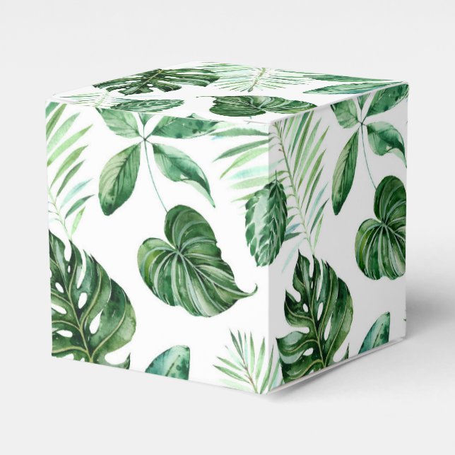 Tropical Beach Favour Box (Front Side)