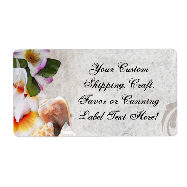 Tropical Beach Flowers/Shells (Front)