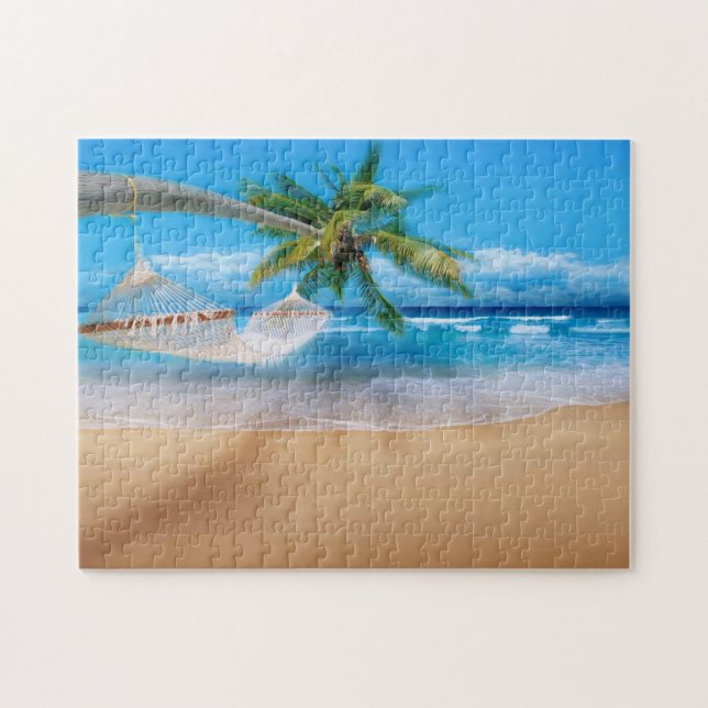 Tropical Beach Game Puzzle (Horizontal)