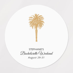 Tropical Beach Gold Palm Destination Bachelorette