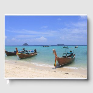 Tropical beach guest book