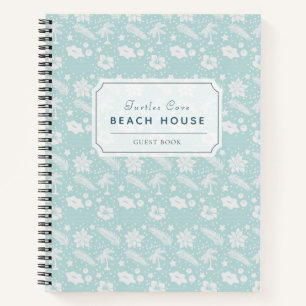 Tropical Beach House Vacation Rental Guest Book