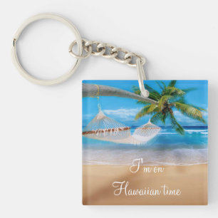 Tropical Beach Keychain