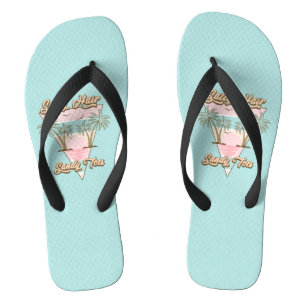 Tropical Beach Life Flip Flops