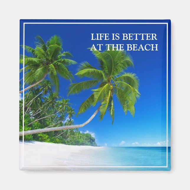 Tropical Beach Magnet (Front)