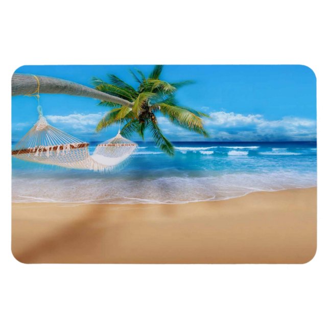 Tropical Beach Magnet (Horizontal)