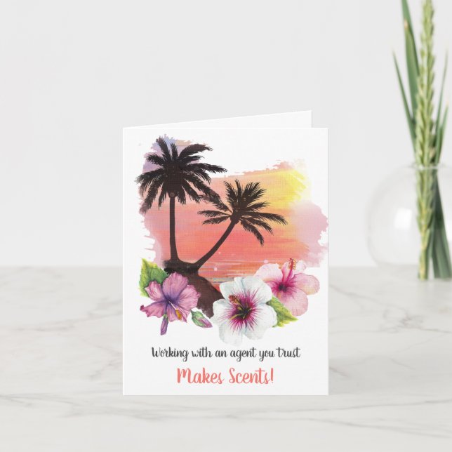 Tropical Beach Makes Scents Pop By Card (Front)