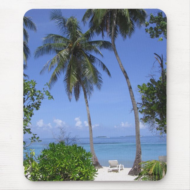 Tropical Beach Mouse Mat (Front)