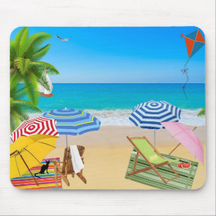 Tropical Beach Mouse Mat