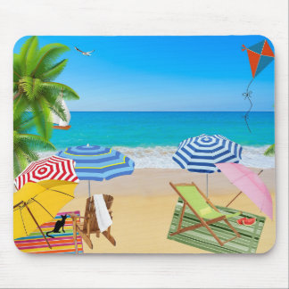 Tropical Beach Mouse Mat