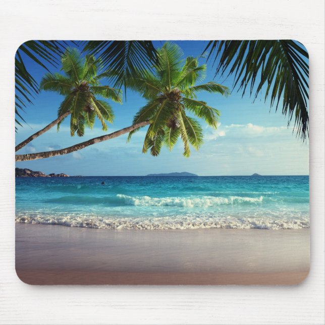 Tropical Beach Mouse Pad (Front)