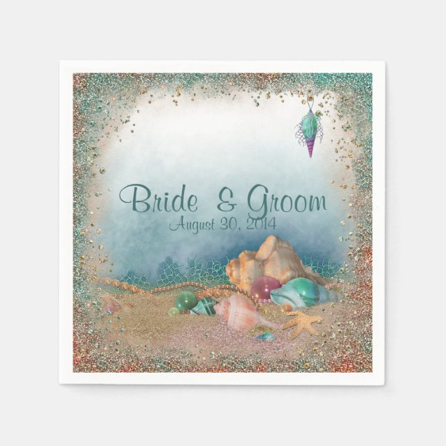 Tropical Beach Napkin (Front)