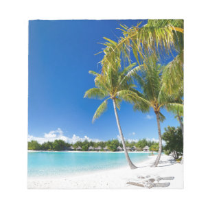 Tropical beach notepad