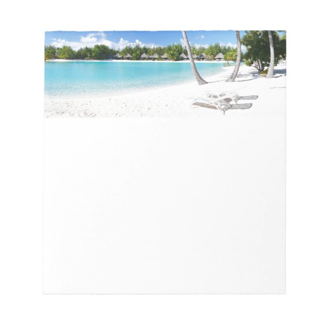 Tropical beach notepad (Front)