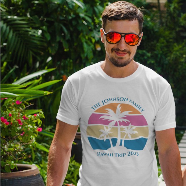 Tropical Beach Palm Tree Custom Spring Break Trip T-Shirt (Creator Uploaded)