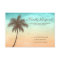 Tropical Beach Palm Tree Wedding Response Card