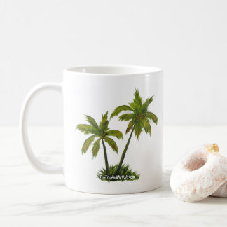 Tropical Beach Palm Trees Coffee Mug
