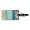 tropical beach palm trees luggage tag label
