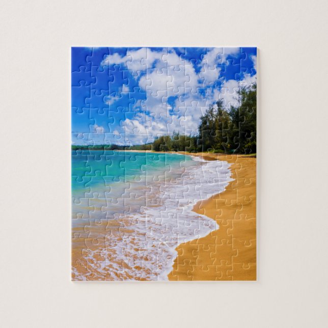 Tropical beach paradise, Hawaii Jigsaw Puzzle (Vertical)