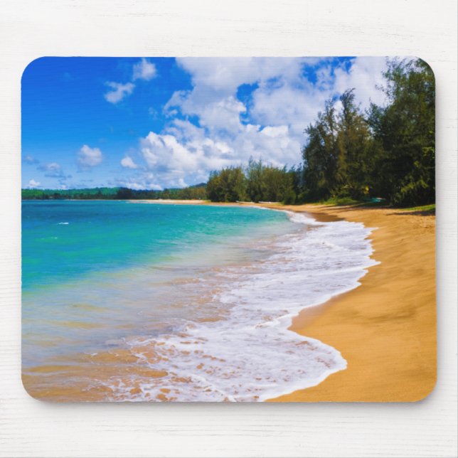 Tropical beach paradise, Hawaii Mouse Mat (Front)