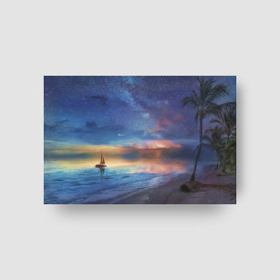Tropical Beach Paradise Scenic Landscape Canvas Print