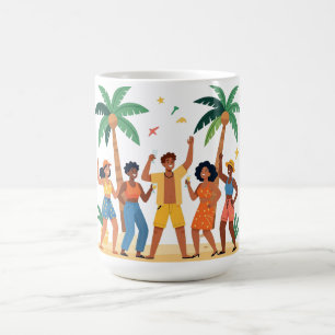 Tropical Beach Party Friends Summer Celebration Coffee Mug